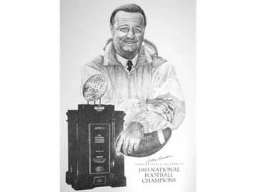Bobby Bowden - FSU National Championship drawing - Sports Art, by Joe Belt