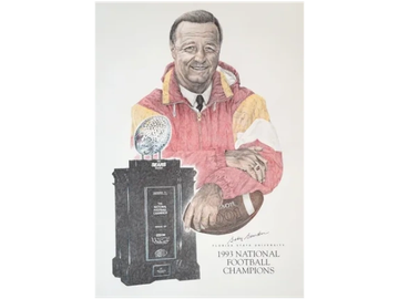 Bobby Bowden - FSU National Championship drawing - Sports Art, by Joe Belt