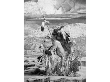 Native American, Southwest, A Watchful Eye, art print by Joe Belt 