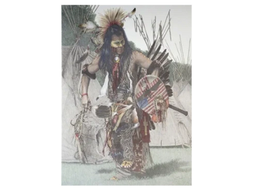 Native American, Southwest, The Victory Dance, art print by Joe Belt 
