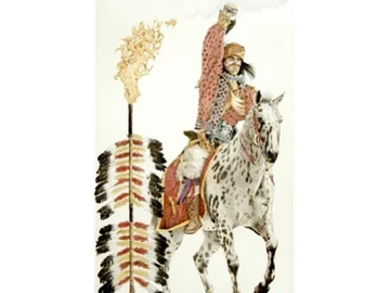 Battle Cry FSU print, by Joe Belt. Sports art pastel drawing.