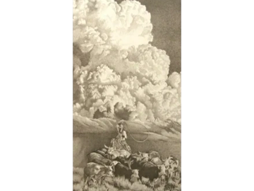 Western, Southwest, A Storm's Comin, art print by Joe Belt 