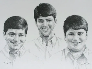 The Boys, Pencil drawing by artist Joe Belt 