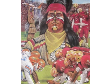 FSU licensed print. The Tradition Continues, by Joe Belt. Sports art pastel drawing.
