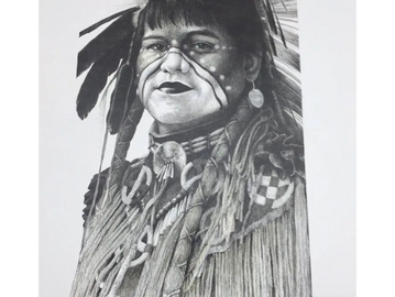 Native American, Southwest, Clint Cayou, art print by Joe Belt 