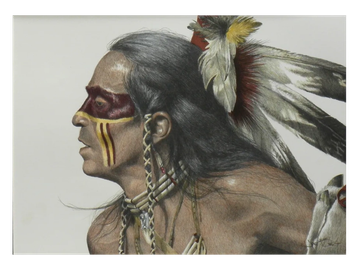 FSU "Flaming Warrior" Sports Print by Joe Belt. Florida State Seminoles