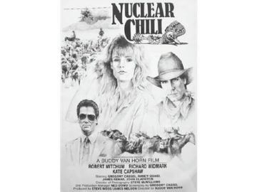Nuclear Chili movie poster, drawing by artist Joe Belt 