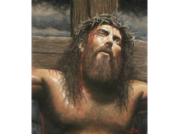 Rural, Historical, Jesus, The Crucifixion, art print by Joe Belt 
