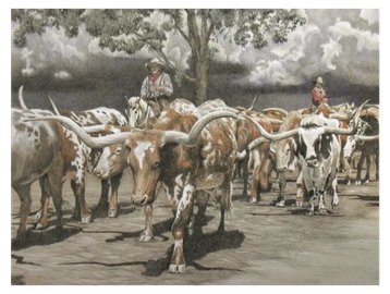 Western, Southwest, It's Headed Our Way, art print by Joe Belt 