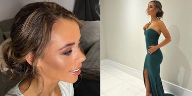 Hair and makeup for a celebrity event Mobile hair and makeup 