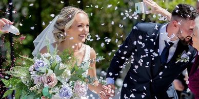 Bride on her Wedding with hair and makeup by Love her hair and makeup