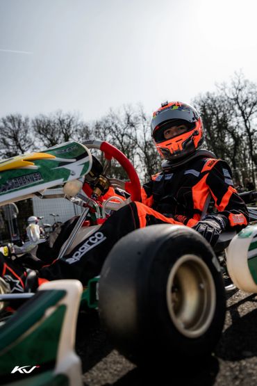 Kenzo Vernhes, pilote français Karting