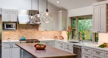 Residential custom kitchen project co-managed by Frank