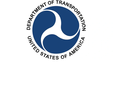 Logo of the U.S. Department of Transportation.