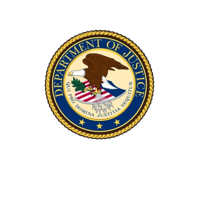 Seal of the United States Department of Justice.