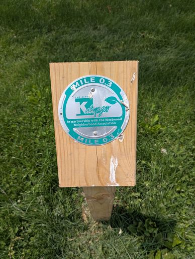 
New "mile markers" along the trail
