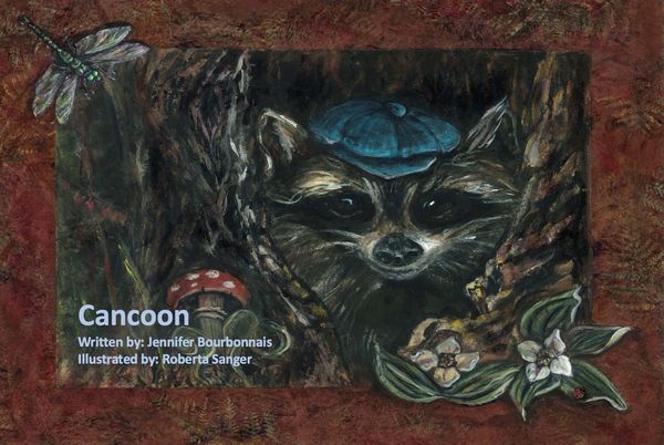 Cover of the book Cancoon by Jennifer Bourbonnais.  About the rescue of a young raccoon named Corky.