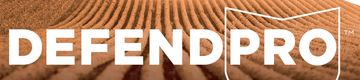 Logo of DEFENDPRO with a field background.