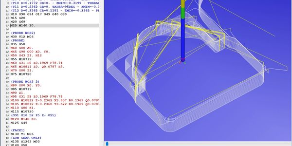 Inspecting the CNC tool path