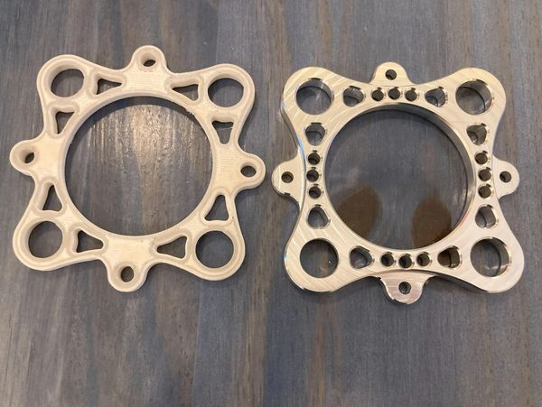 FDM 3D printed prototype used for fit checking, design review, and CNC machining planning