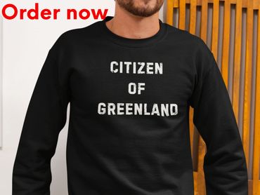 Citizen of Greenland Sweatshirt, Political Satire Statement Crewneck, Funny World Affairs Humor Gift
