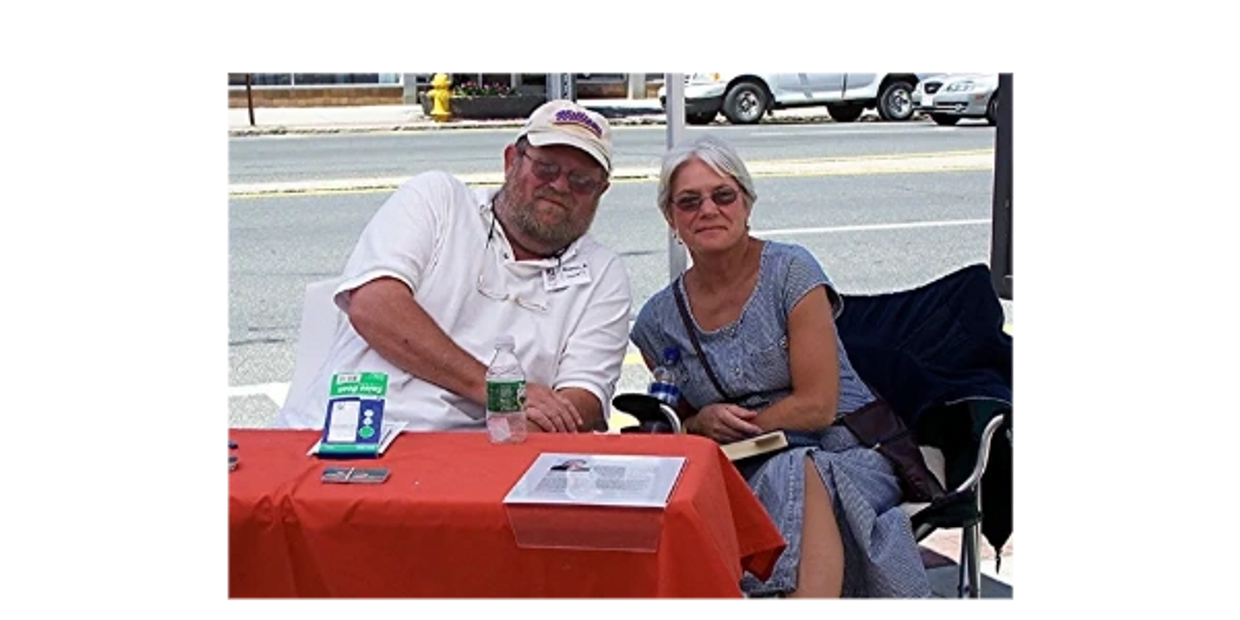 John Richards and his wife at the Pittsfield, MA Summer Art Show, 2007.