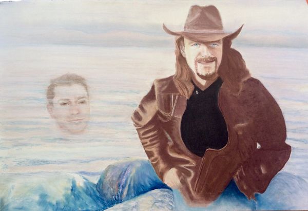 Portrait in Pastel
"A Father's Reflection"
