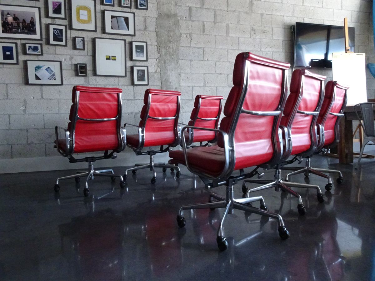 aluminum group executive chairs leather Herman
