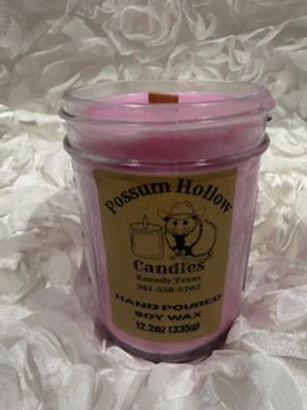 pink candle In the Bottle 