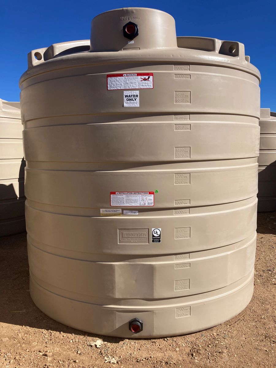 Enduraplas 1750 gallon water tank