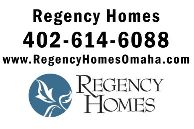 Regency Homes contact info and logo.