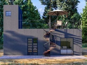 Modular construction home suite perfect for garden suite laneway house.