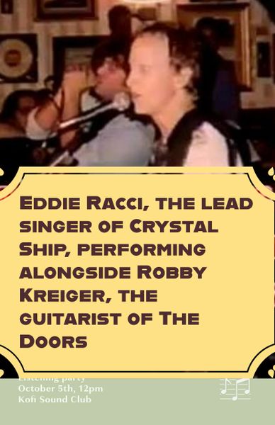Eddie Racci and Robby Kreiger performing together on stage.