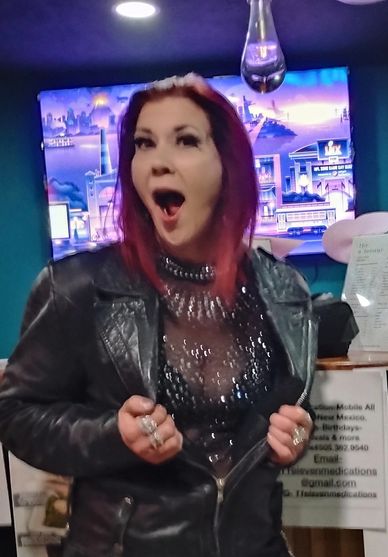 Photo taken of CULT of CHAZ goofing off after performance for LoudCloud Magazine Release Party held 