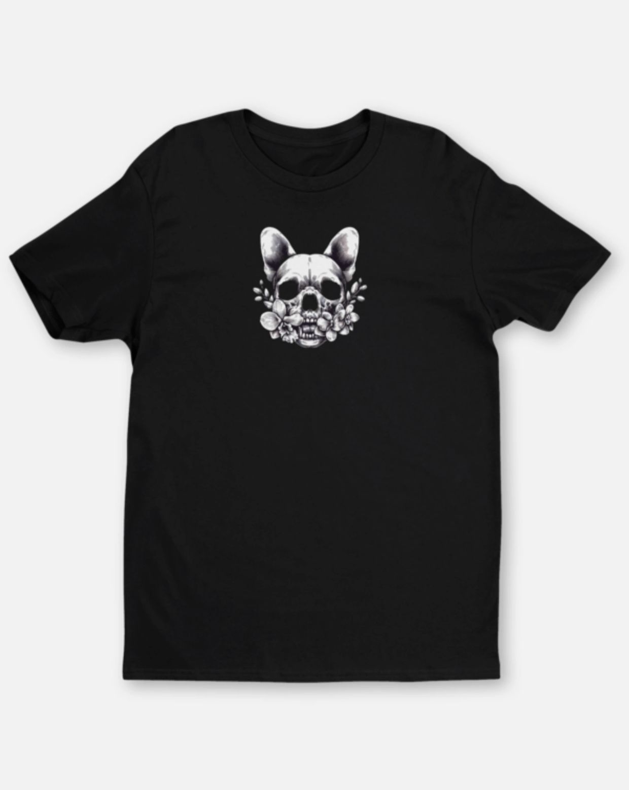 French bulldog skull shirt designed by Fire Frenchies 