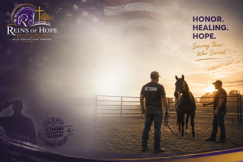 At Reins of Hope Kentucky, Inc., we are honored to continue serving our military veterans on a needs