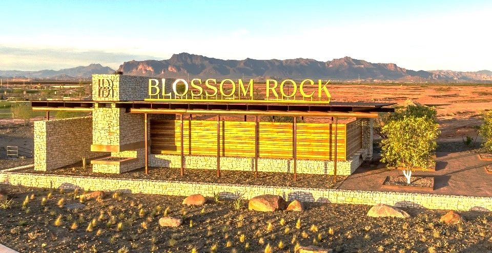 Blossom Rock monument entrance sign. Monroy Construction has done a large portion of site work here.