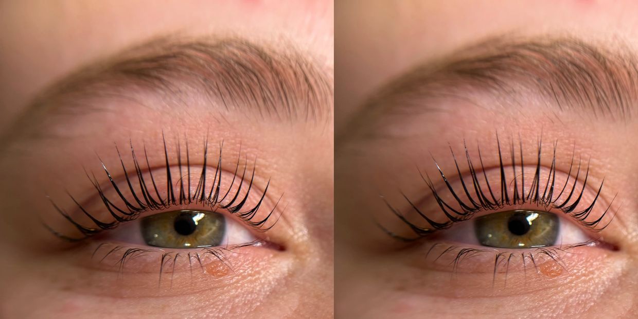 Our Korean Lash Lift and Tint service.