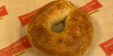 Wheat Bagel with Butter
