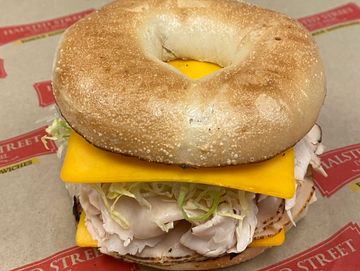 Erie Street Turkey bagel Sandwich 