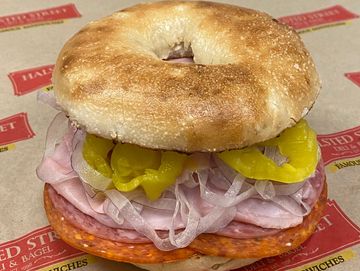 Damen Avenue Ham Bagel Sandwich