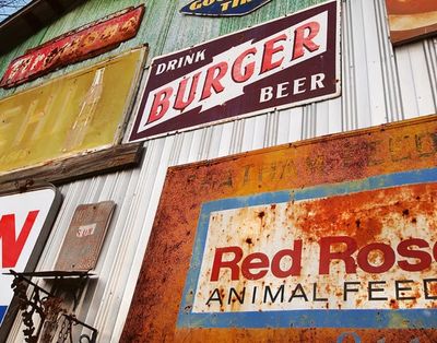 Antique signs and advertising