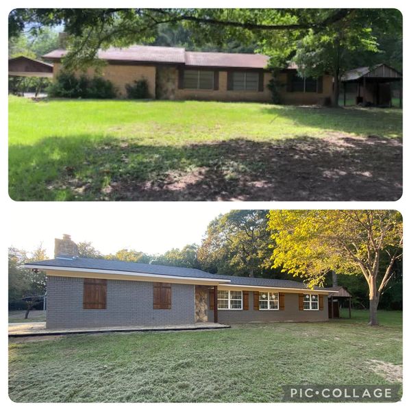 Exterior before and after pictures 
