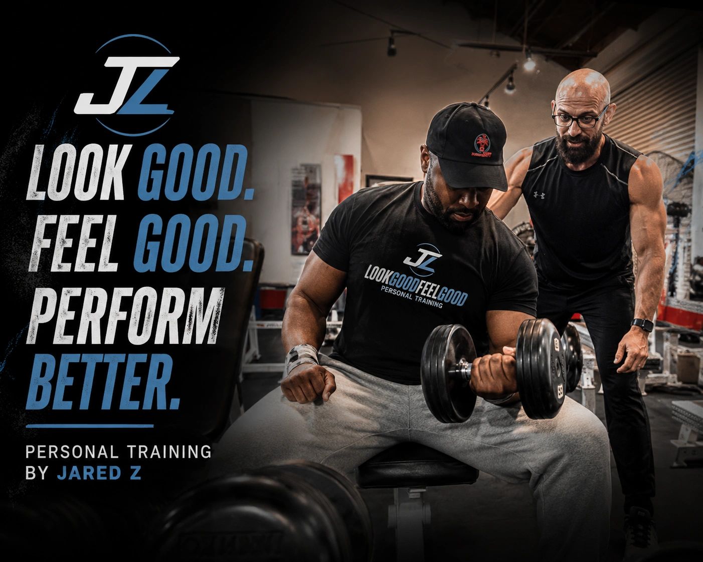 Personal training session with Jared Z to look good, feel good, and perform better.