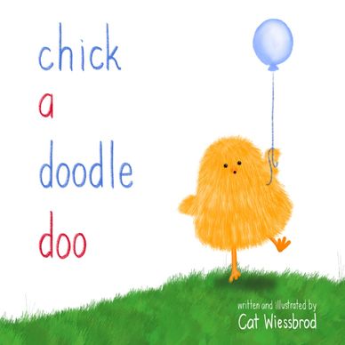 baby chick in cute farm book chickadoodledoo. 