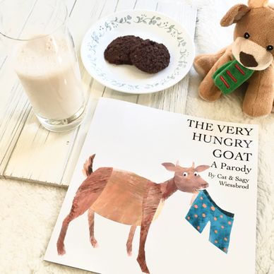 goat book for kids, The Very Hungry Goat, a parody of The Very Hungry Caterpillar by Eric Carle