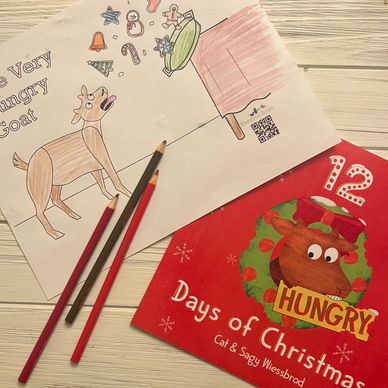 free coloring sheet for toddlers, preschool, or kindergarten for Christmas