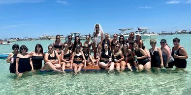Team Building Captained Pontoon Rentals Destin Harbor Crab Island