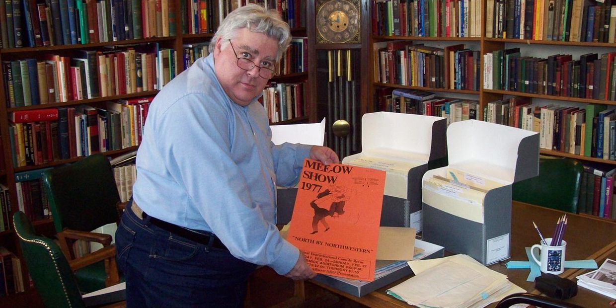 Paul Warshauer created the first "Mee-Ow Archive" at the Deering Library with Archivist Patrick Quin