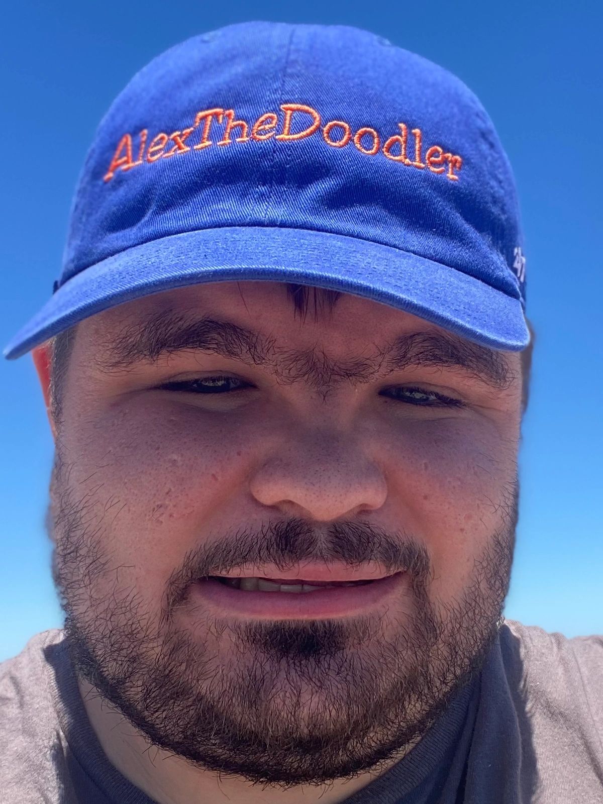 This is me Alexthedoodler taking a photo of myself in St Kilda in Melbourne Australia near the beach